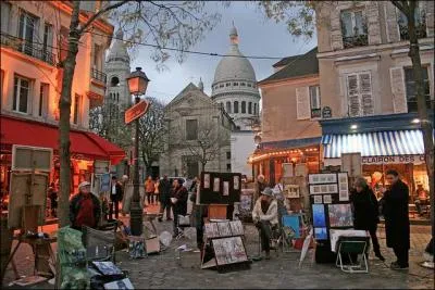 La place du Tertre et le Sacré-Cœur (18e arrondissement)