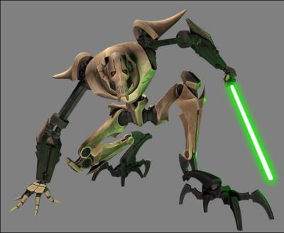 Dans l'pisode III de la saga 'Star Wars', comme se nomme ce personnage ici arm d'un sabre-laser vert ?