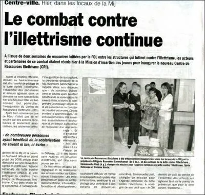 Comment se nomme le journal qui prsente l'actualit du pays ?