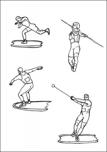 Parmi ces preuves d'athltisme de lancer, laquelle ne se fait pas  partir d'un cercle sur le sol ?