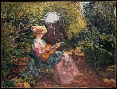 Qui a peint 'Femme  la guitare' ?