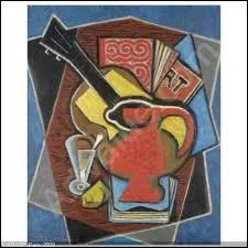 Qui a peint 'Pichet rouge, guitare et livres' ?