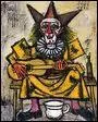 Qui a peint 'Clown  la guitare' ?