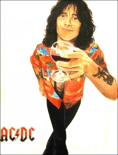 L'emblmatique Bon Scott, premier chanteur du groupe AC/DC, aurait-il pu s'asseoir dans un TGV ?