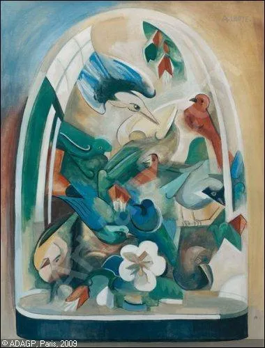 Cette ' Nature morte aux oiseaux ' est l'oeuvre de quel peintre du mouvement cubiste ?