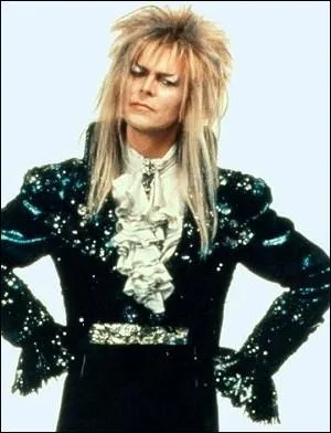 David Bowie avec une touffe hirsute et un maquillage glam rock, c'tait dans :