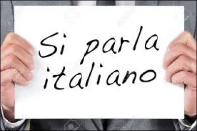 ''Si parla italiano.''