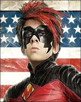 Un super-hros nomm Red Mist avec une coiffure... hum, dynamique, c'est dans :