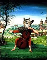 Qui a peint Le chat violoncelliste ?