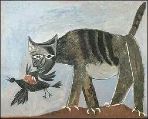 Qui a peint Chat saisissant un oiseau ?
