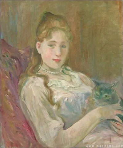 Qui a peint Jeune fille au chat ?