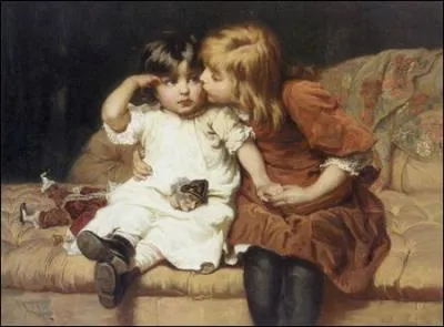 Qui a peint Consolation deux filles avec une poupe casse ?