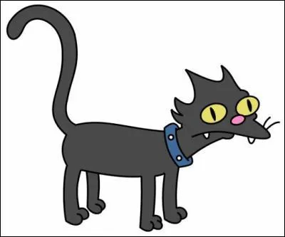 Comment s'appelle le chat de la famille Simpson ?