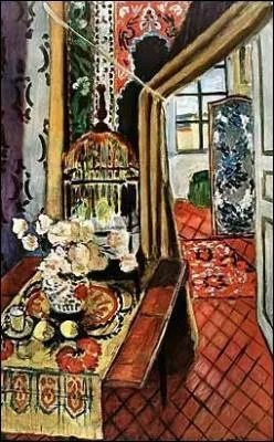 Qui a peint Intrieur avec fleurs ?