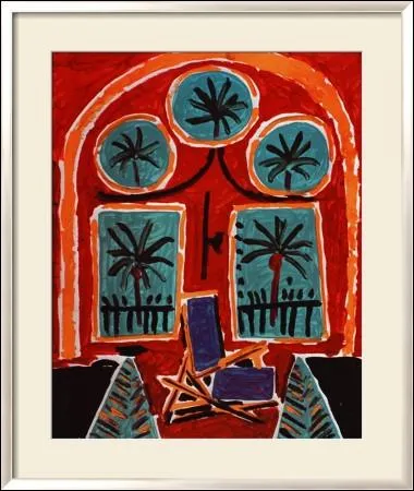 Qui a peint Intrieur  la chaise bleue ?