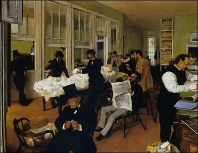 Qui a peint Intrieur d'un bureau d'acheteurs de coton  la Nouvelle Orlans ?