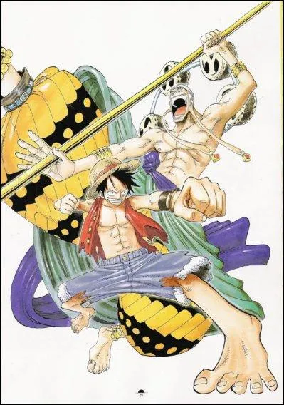 Luffy a battu Ener grce  l'attaque :