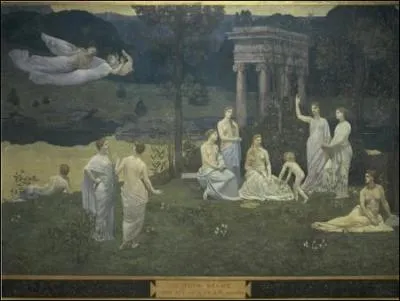 Qui a peint Bois sacr (scne sur laquelle figure Suzanne Valadon) ?