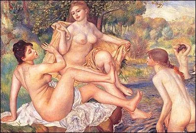 Qui a peint les baigneuses ? (l'une des baigneuse est Suzanne Valadon, le femme brune  gauche)