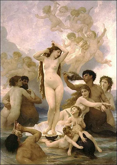 Ne de la mer, fconde par le sexe d'Ouranos, tranch par Chronos :