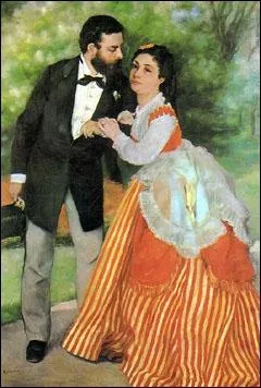 Que reprsente la toile de Renoir 'les fiancs' ?