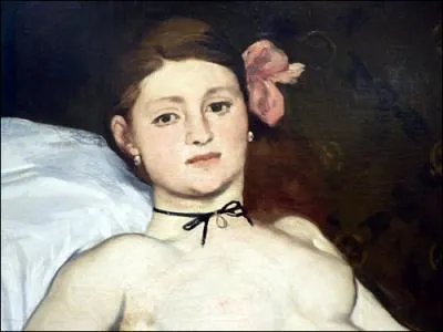 Qui a servi de modle pour la toile ci-dessus dont voici un dtail ?