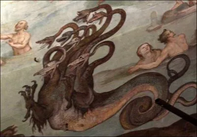 Je suis un monstre avec en guise de tte, cent ttes de dragons dont les yeux lancent des flammes. Zeus me tua grce  sa foudre et me jeta dans le Tartare. Qui suis-je ?