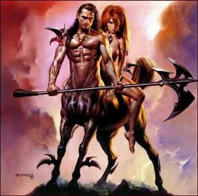 Nous sommes des monstres mi-hommes, mi-chevaux. Nous nous nourrissons de chair. Qui sommes-nous ?