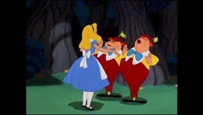 Quelles histoires racontent Tweedle Dee et Tweedle Dum  Alice ?