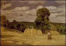 Qui a peint 'La moisson  Montfoucault' ?