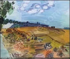 Qui a peint 'La moisson aux environs de Langres' ?
