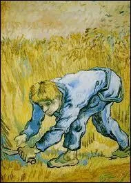 Qui a peint 'Le moissonneur  la faucille' ?