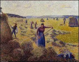 Qui a peint 'La rcolte de foins, Eragny' ?