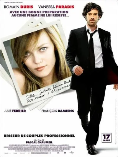 Romain Duris engag par le pre de Vanessa Paradis pour faire capoter son couple avant qu'elle ne se marie, c'est dans :