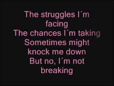 Qui chante 'the climb' ?