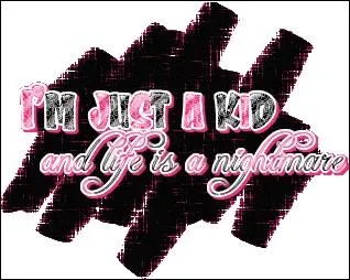 Qui chante 'I'm just a kid' ?