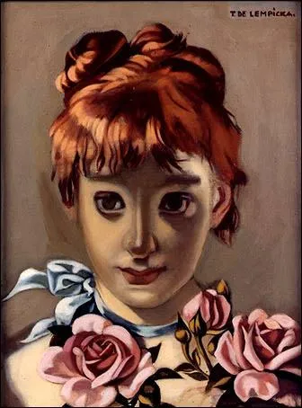 Qui a peint Jeune fille rousse et guirlande de rose ?