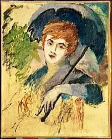 Qui a peint Rousse à l'ombrelle ?