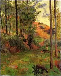 Quel peintre est l'auteur de ' Chemin vers le bas par l'Aven ' ?