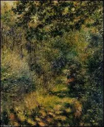 Peintre impressionniste, il a ralis ce tableau ' Chemin  travers les bois ' :