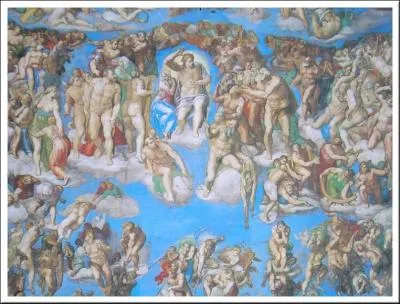 Il fallut six ans  Michel-Ange pour raliser la fresque qui orne le mur de l'autel. Quel en est le thme ?