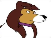 Dans un pisode, Bart adopte Laddie, qui est ...