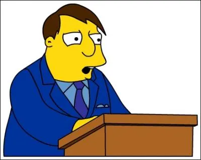 Qui est le maire de la ville de la famille Simpson ?