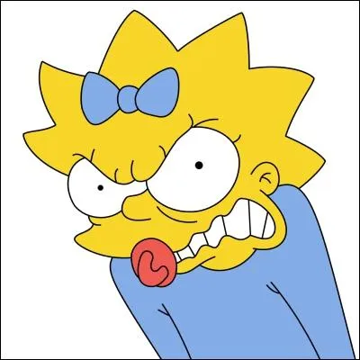 Dans la famille Simpson, Maggie est ...