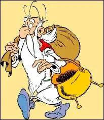 Le vieux druide qui prpare  nos irrductibles de la potion magique :