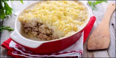 Comment s'appelle le plat de purée avec de la viande ?
