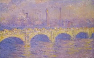 Qui a peint Pont Waterloo effet de soleil ?