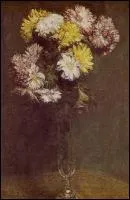 Qui a peint Chrysanthmes dans un petit verre ?
