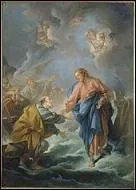 En traversant quelle mer Jsus a-t-il march sur l'eau ?