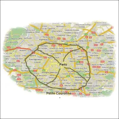 Quels sont les trois dpartements de la banlieue parisienne qui entrent dans la Petite Couronne ?